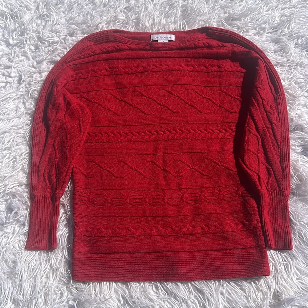 This beautiful Liz Claiborne Womens Crew Neck Long Sleeve  Sweater size small